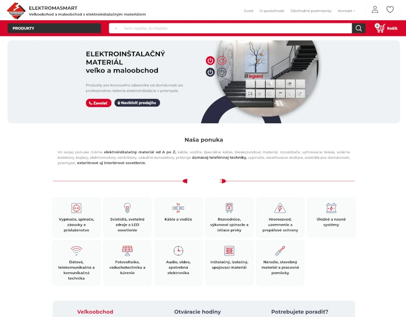 ClickEshop reference - elektroinstalační materiál od A do Z