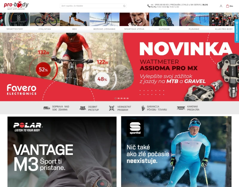 ClickEshop reference - Internetový obchod se sportovními doplňky pro aktivní lidi